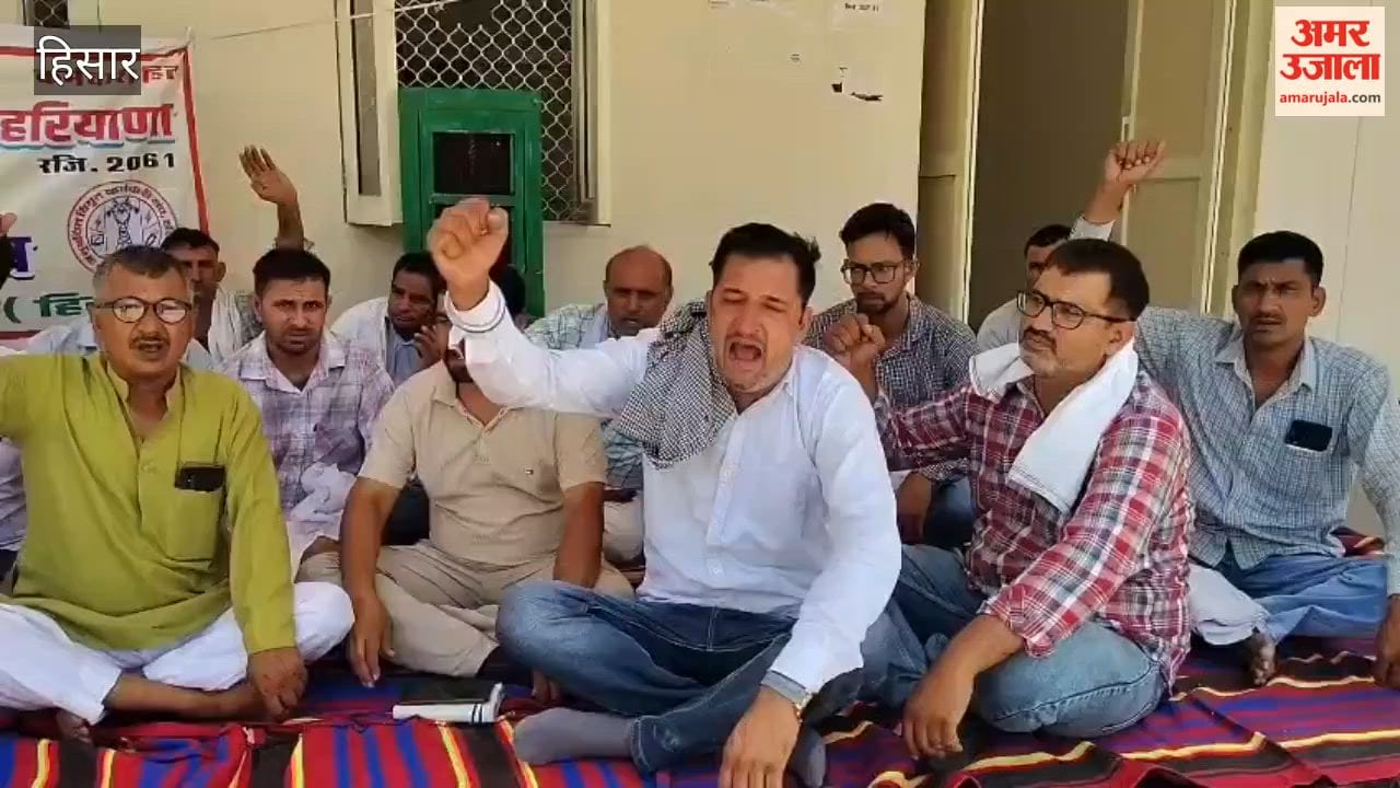 Protest by Corporation's Contractual Employees in Hansi Continues for the Fifth Day