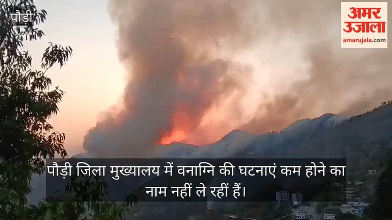 Eight incidents of forest fire in Pauri today, case filed against two
