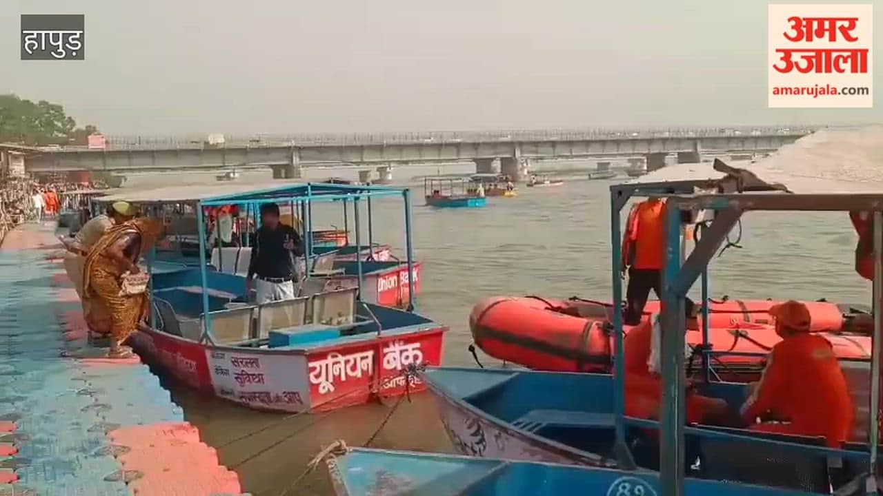 Devotees taking a holy dip in the Ganges at Brajghat on the auspicious occasion of Jyeshtha Ganga Dussehra