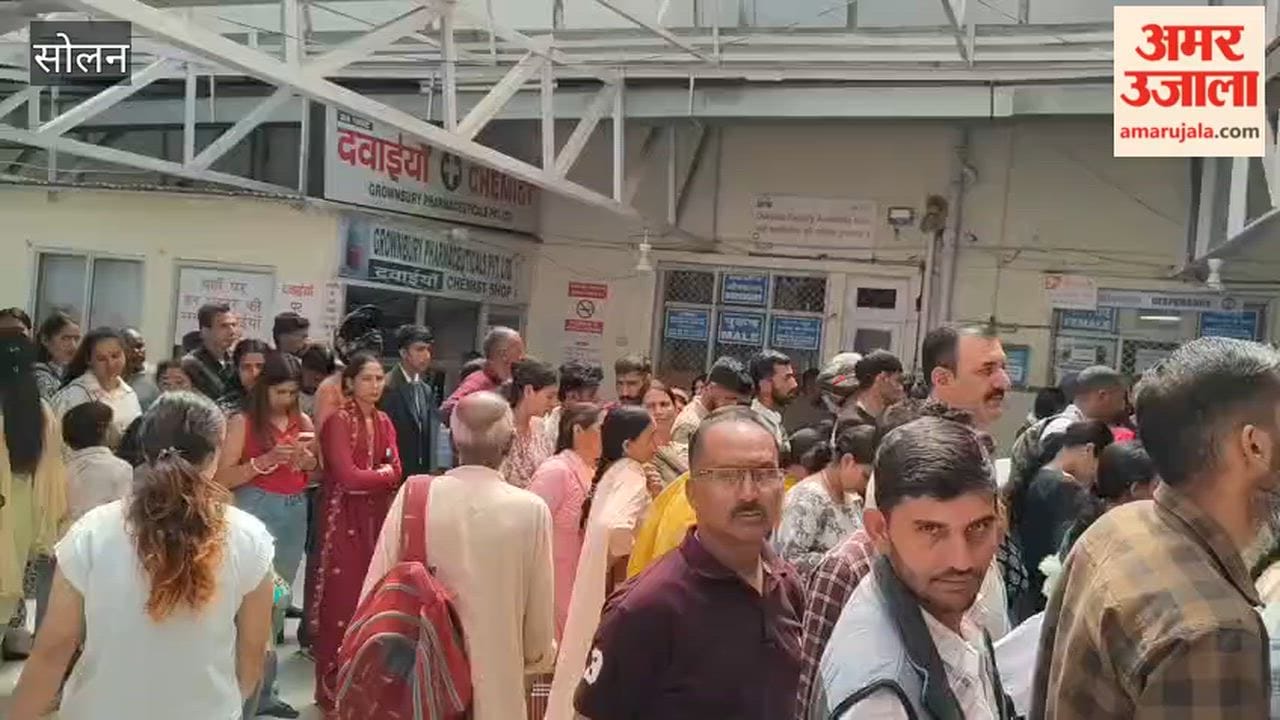 Solan: Queues of patients and their attendants stretch from the registration counter to the OPD at the Regional Hospital Solan