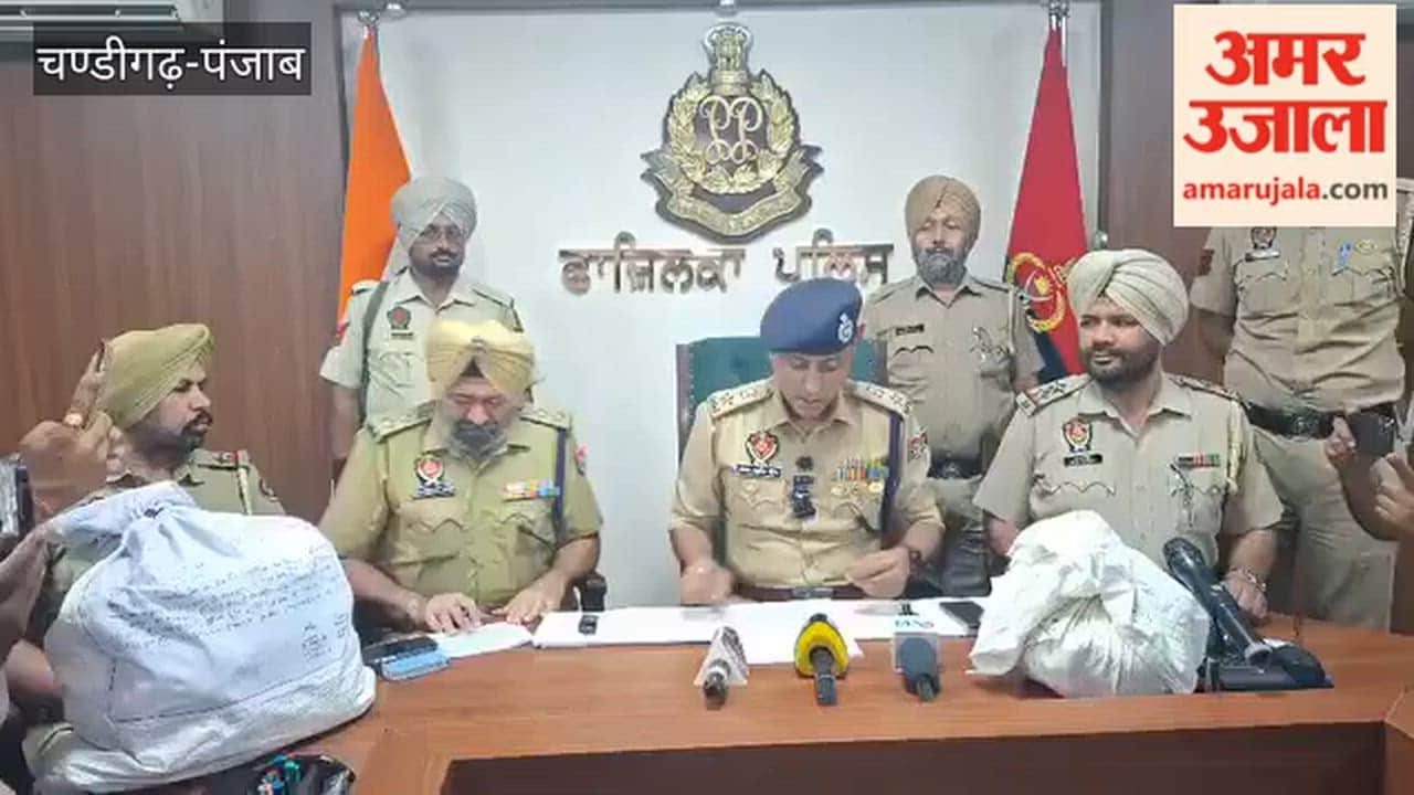 10.95 kg of Heroin Seized in Fazilka; Four Accused Apprehended, Including One with a Hand Grenade