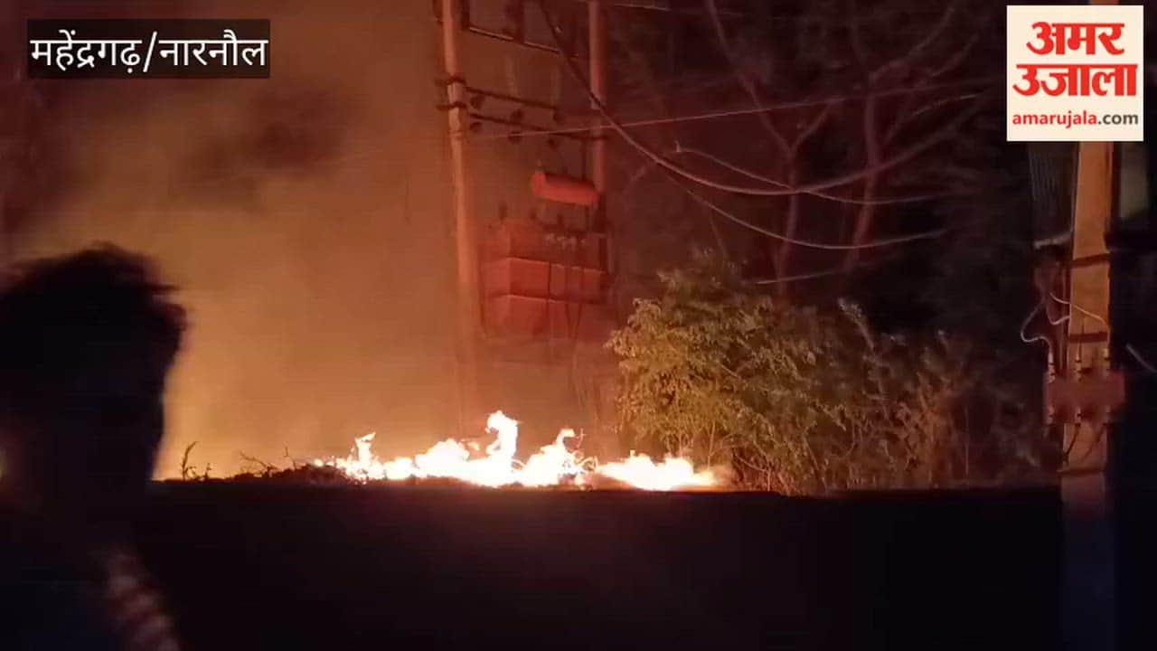 Fire Breaks Out in Narnaul Due to Spark from Transformer; Major Tragedy Averted
