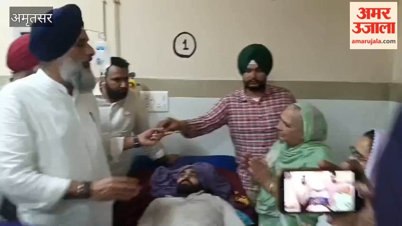 Bikram Majithia visits Guru Nanak Dev Hospital; inquires about the condition of injured workers.