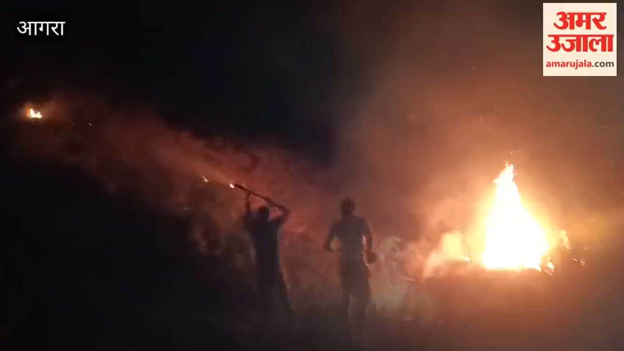 Massive Fire Erupts in Utangan Ravines, Wildlife Flees as Teams Battle Blaze for Five Hours