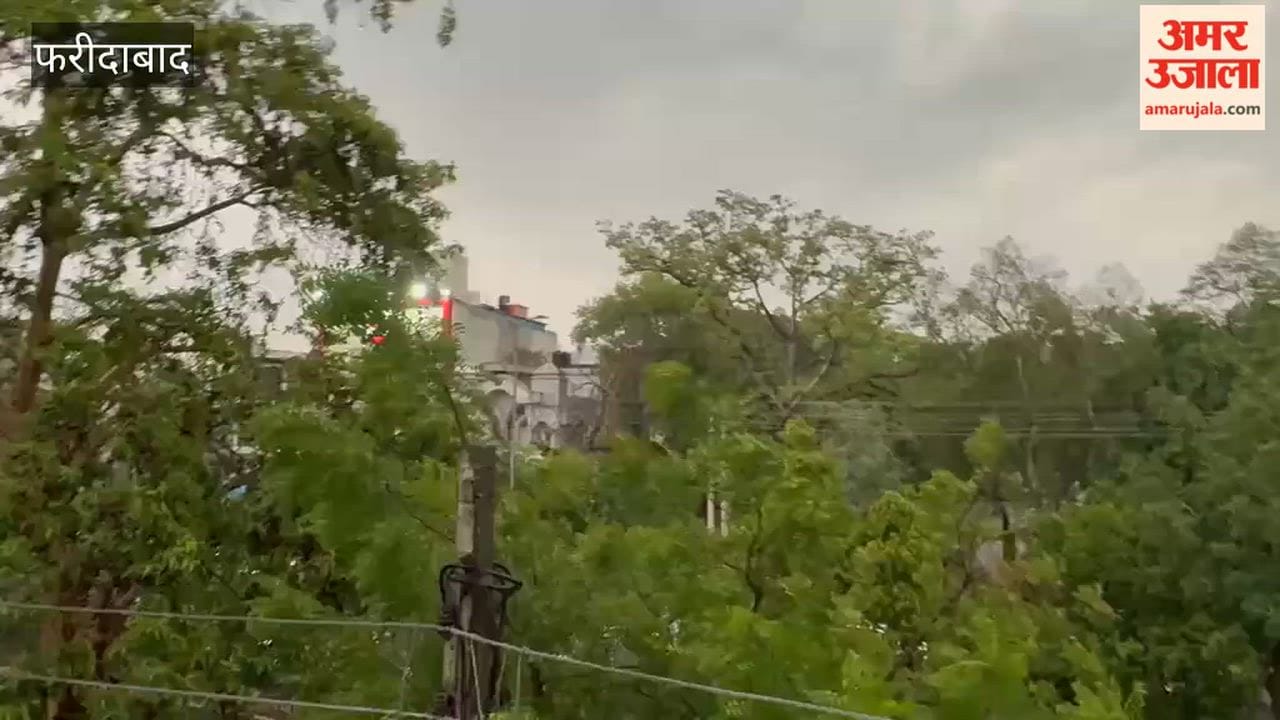 Pleasant weather after two days of rain in Faridabad