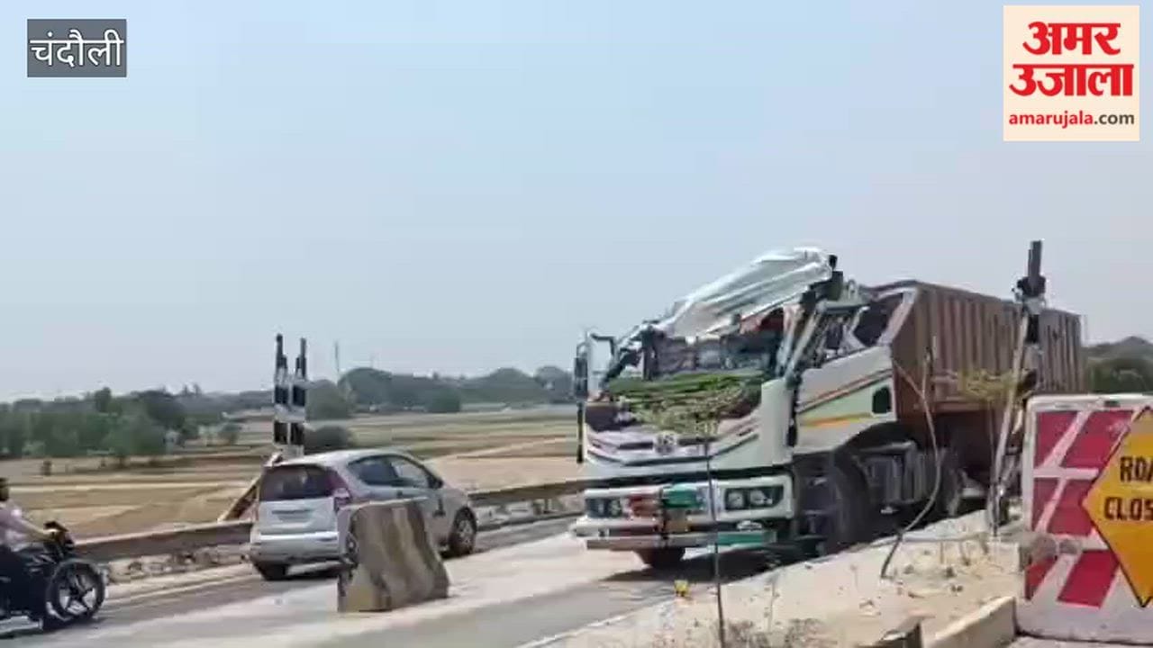 Speeding Truck Smashes Barricade to Pieces Police Launch Investigation