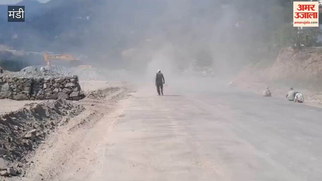 Video Dust and Dirt Reign Supreme on Mandi-Pathankot NH; Public Warns: "If No Solution Is Found, We Will Block the Road Daily