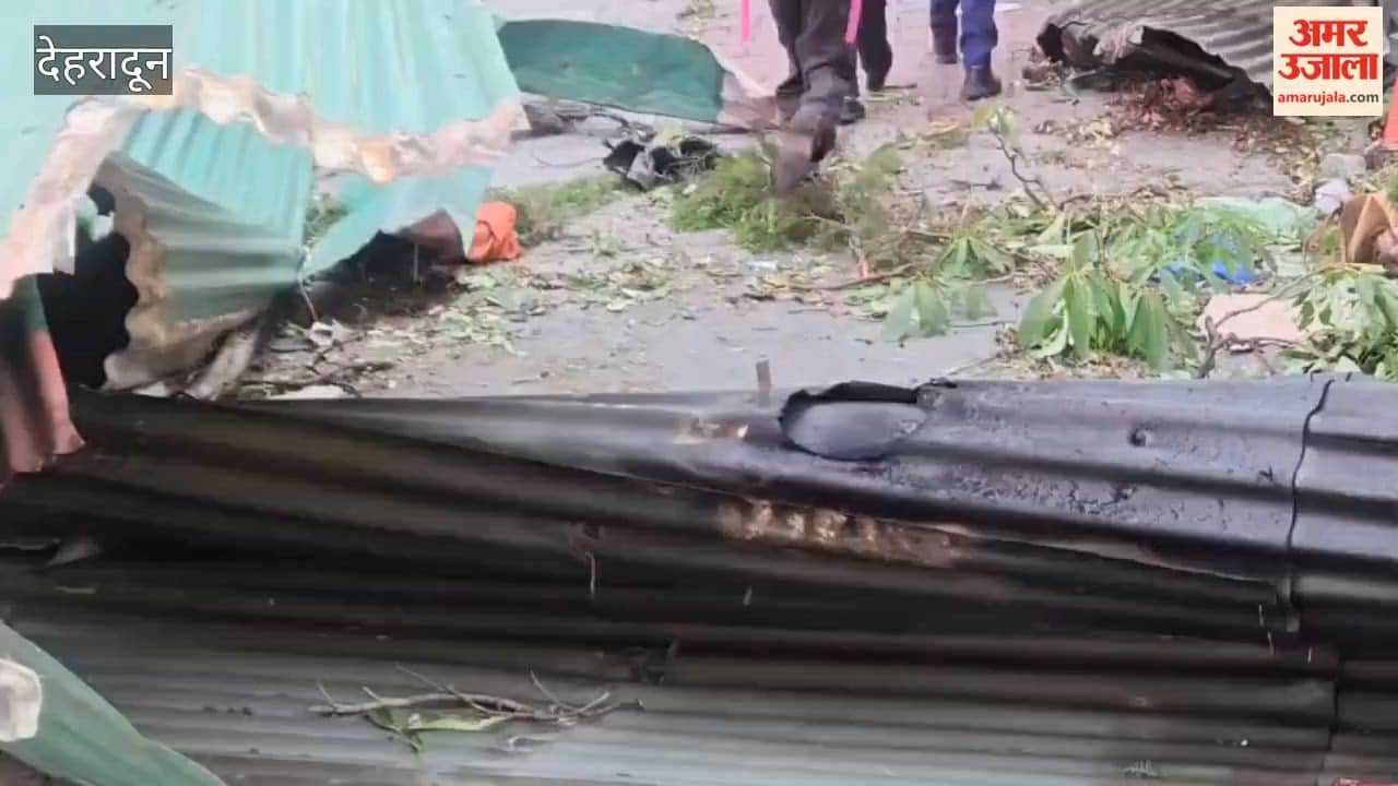 Heavy damage due to storm in Mussoorie, roofs of many houses blown away, power outage