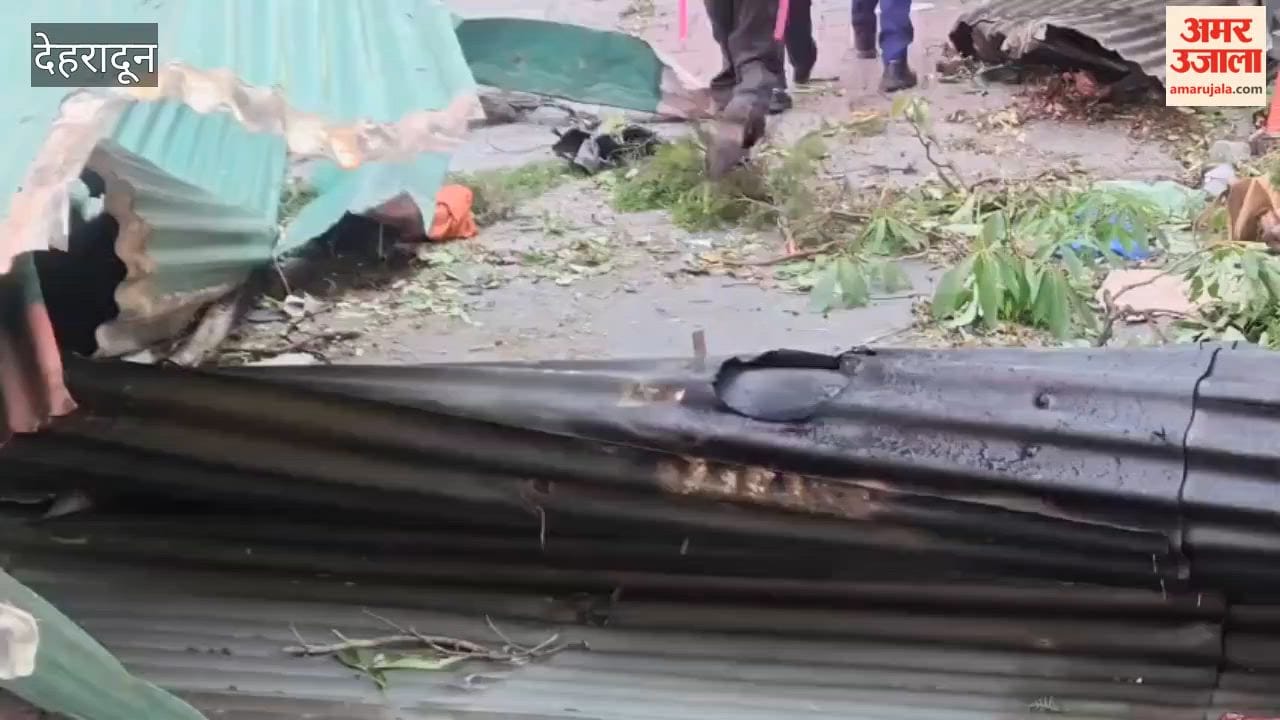 Heavy damage due to storm in Mussoorie, roofs of many houses blown away, power outage