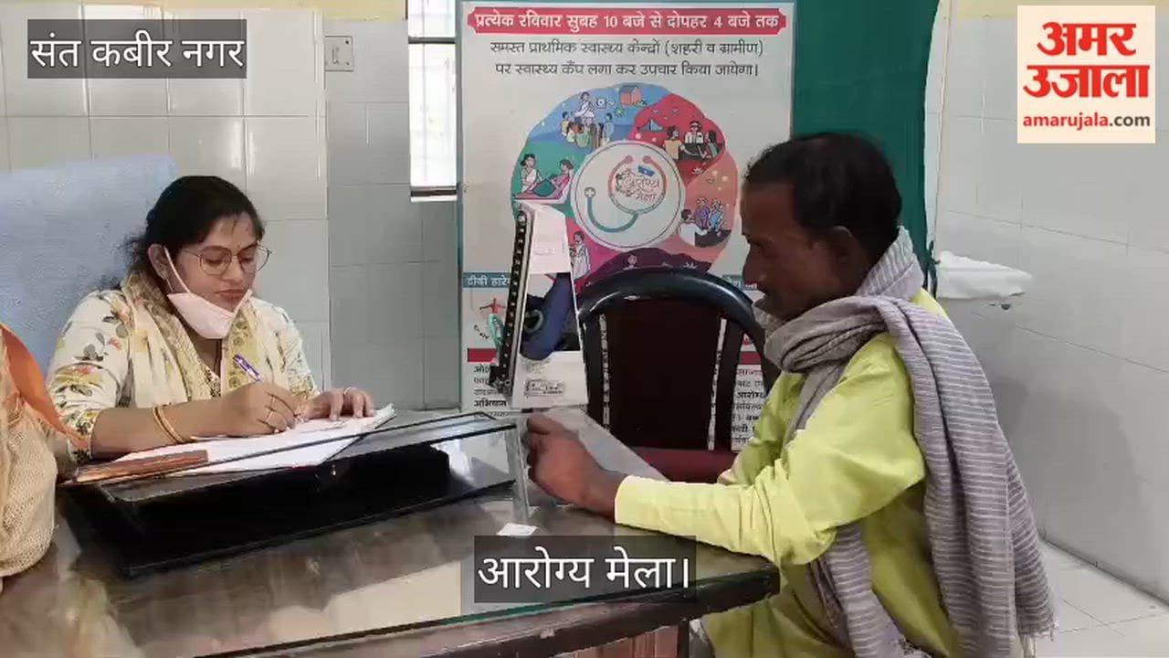 A health fair was organized, the number of patients suffering from sugar and blood pressure is increasing.