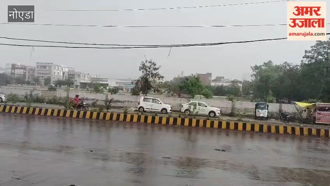 Rain brings relief from the heat in Greater Noida