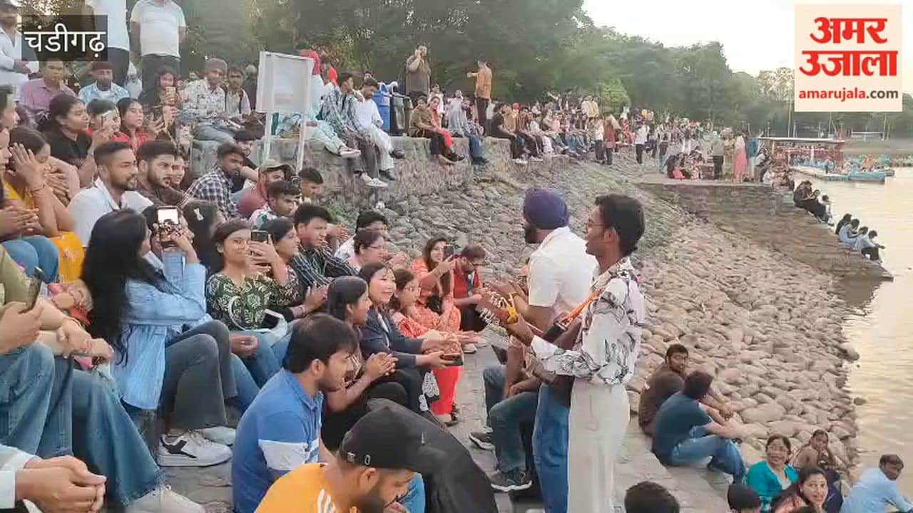 Pleasant Weather in Chandigarh; Crowds Flock to Sukhna