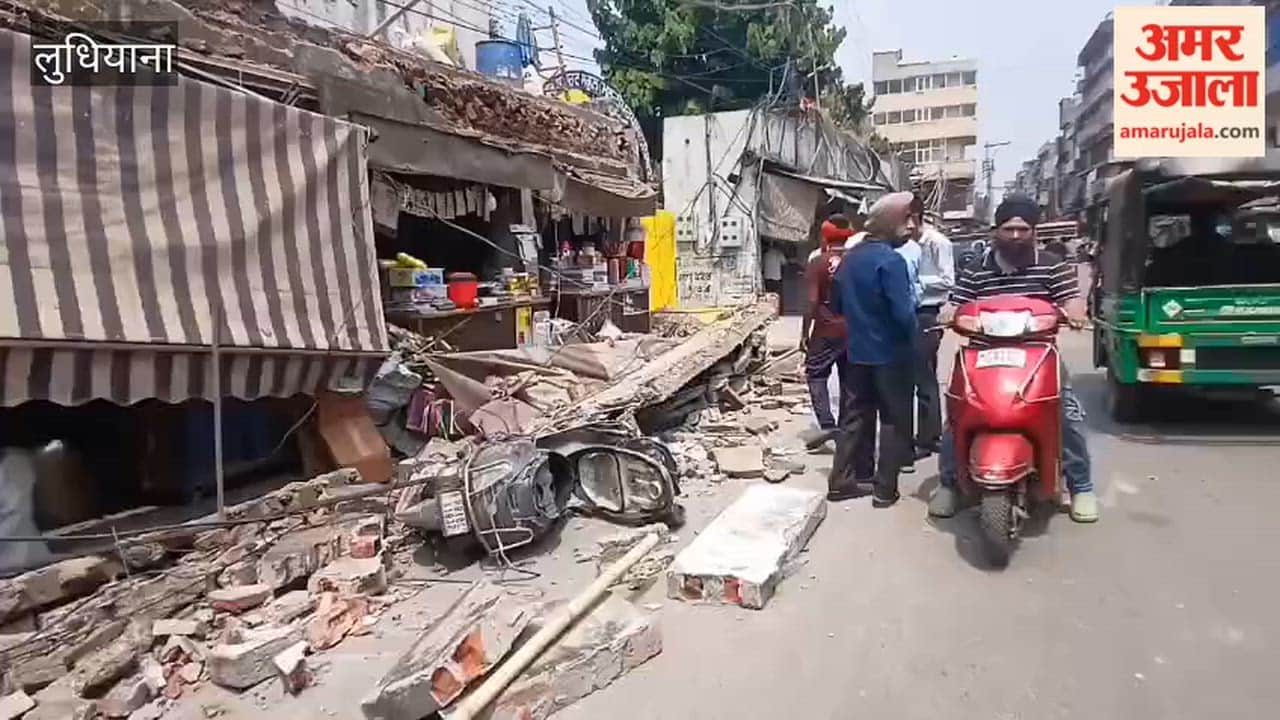 Shop Canopy Collapses on Naulakha Cinema Road in Ludhiana
