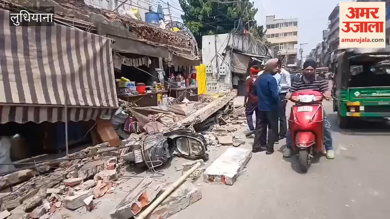 Shop Canopy Collapses on Naulakha Cinema Road in Ludhiana