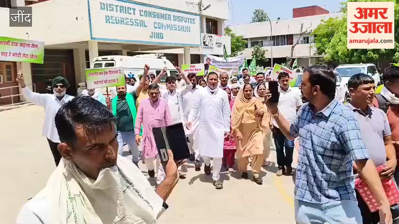 महंगाई और बेरोजगारी के खिलाफ इनेलो का प्रदर्शन