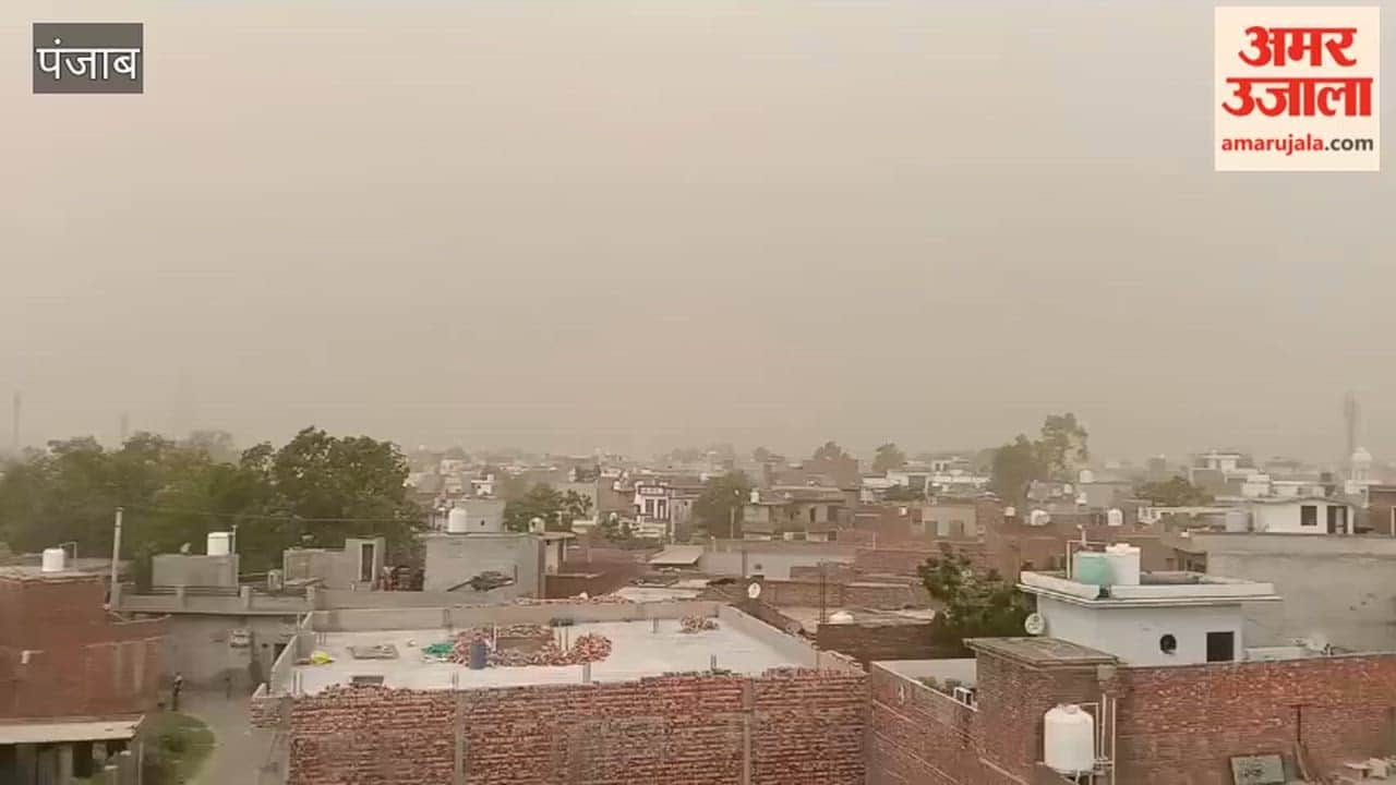 Weather takes a turn in Moga; strong winds bring relief.