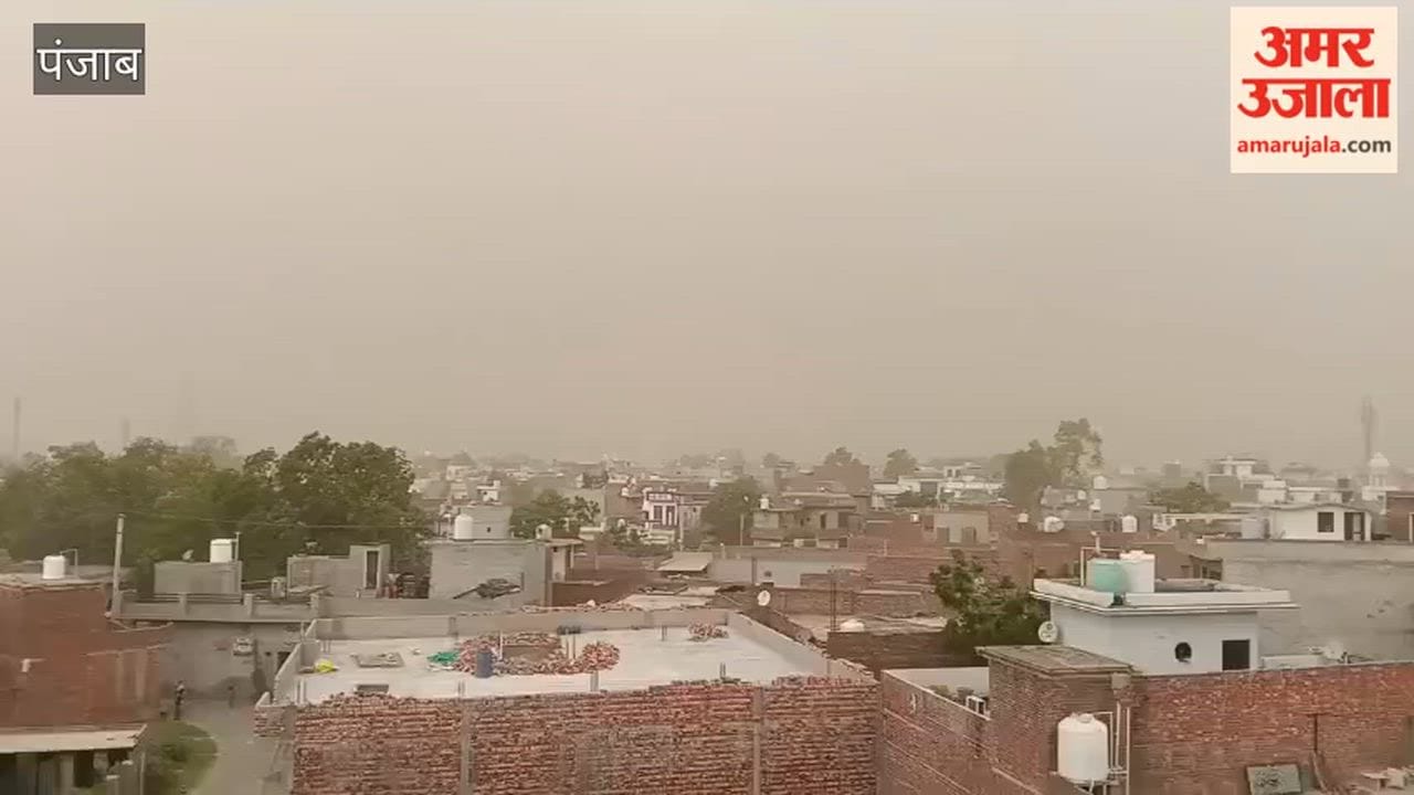 Weather takes a turn in Moga; strong winds bring relief.