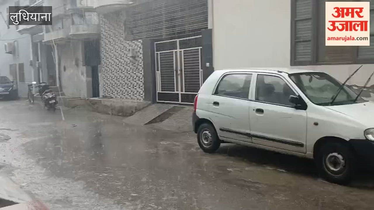 Drop in temperature in Ludhiana due to heavy rain.