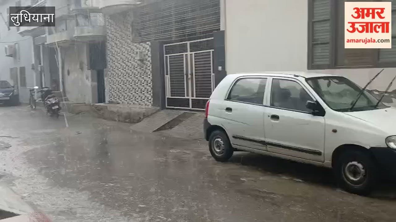 Drop in temperature in Ludhiana due to heavy rain.