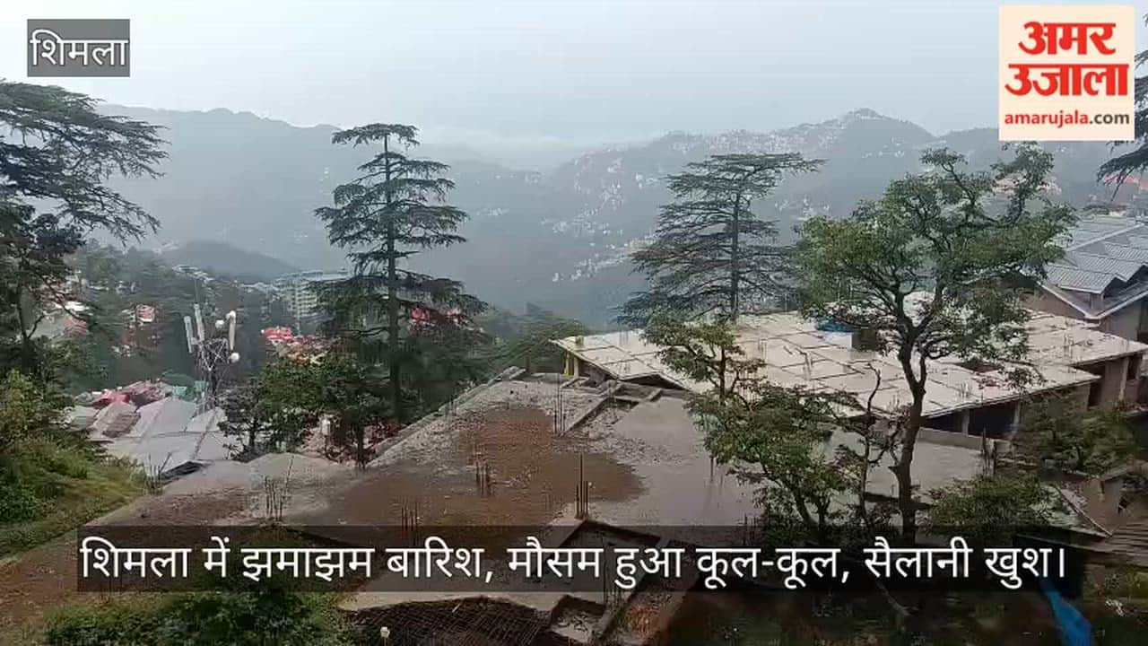 Heavy rain in Shimla, weather turns cool, tourists happy