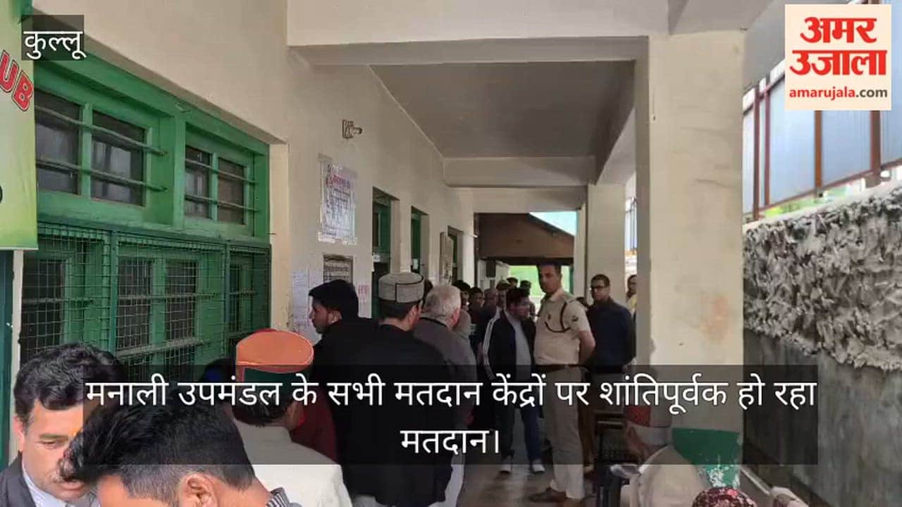 Voting is proceeding peacefully at all polling stations in the Manali subdivision.