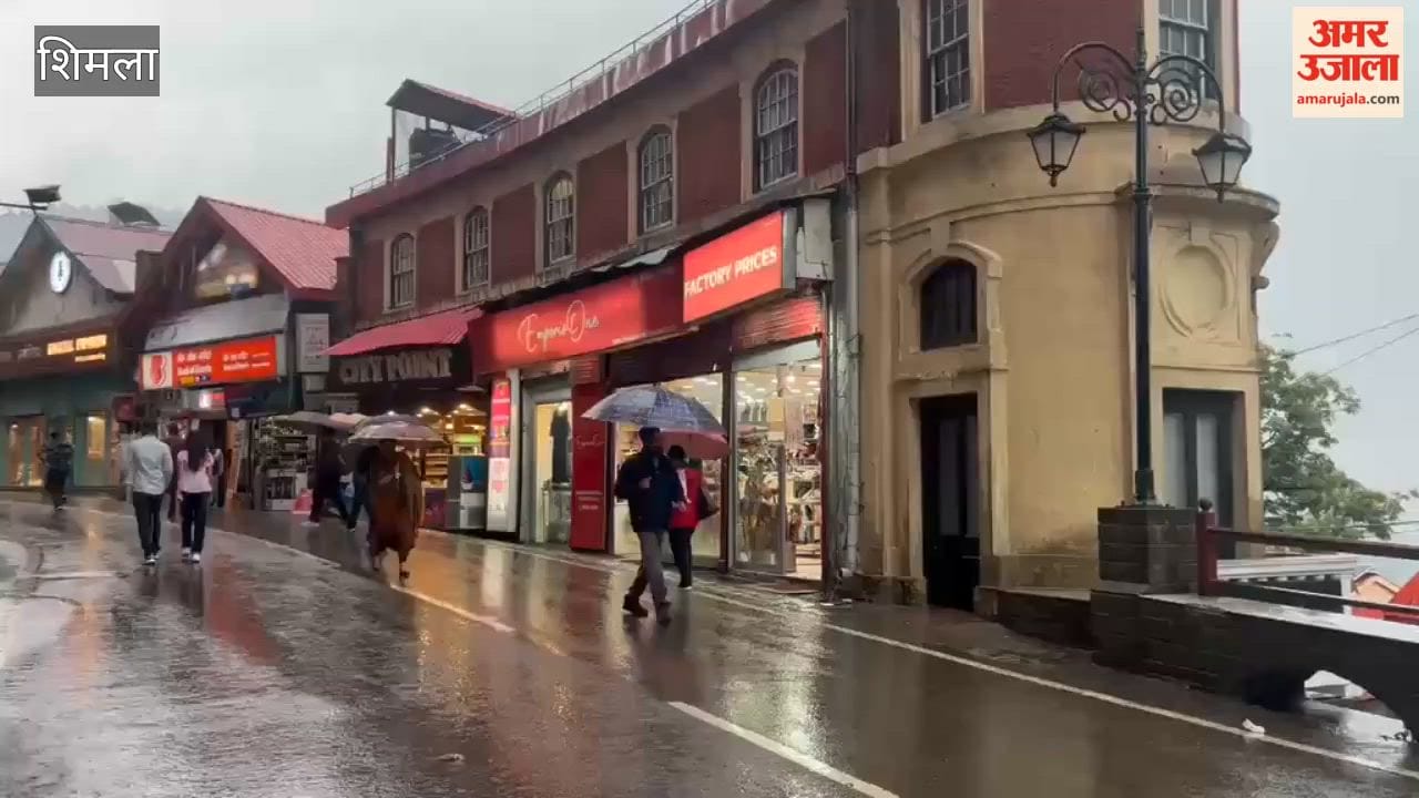 Video Heavy Rain Lashes Shimla Weather Takes a Turn in the Afternoon