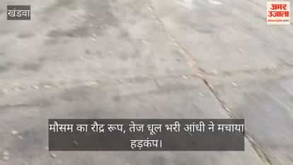 Dust storm wreaks havoc in Khandwa uprooting trees in several areas
