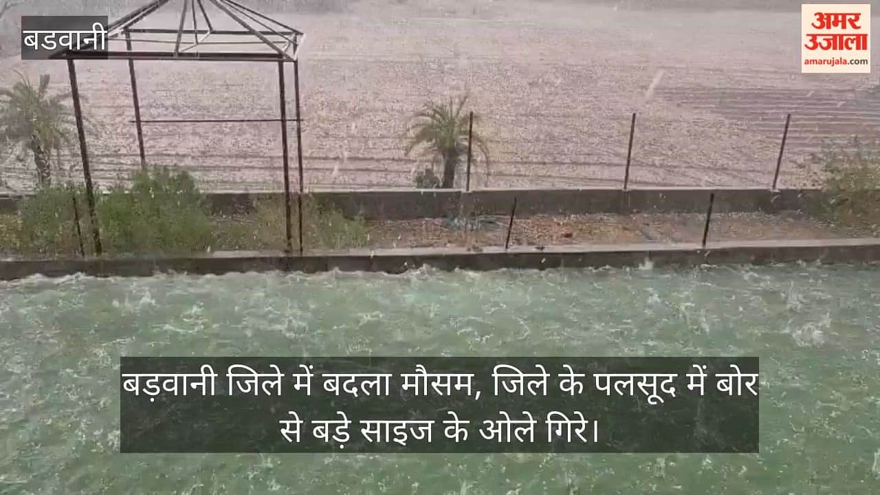 Heavy rain and heavy hail in Barwani shocked residents; weather changed