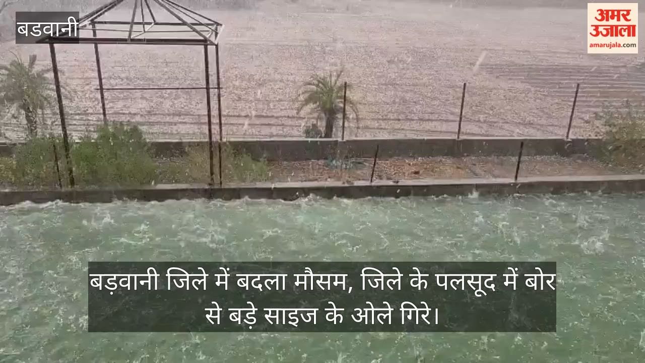 Heavy rain and heavy hail in Barwani shocked residents; weather changed