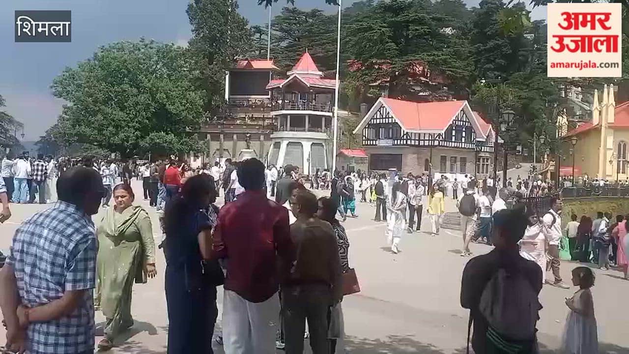 Shimla: Increase in number of tourists in the capital, crowd on Mall Road