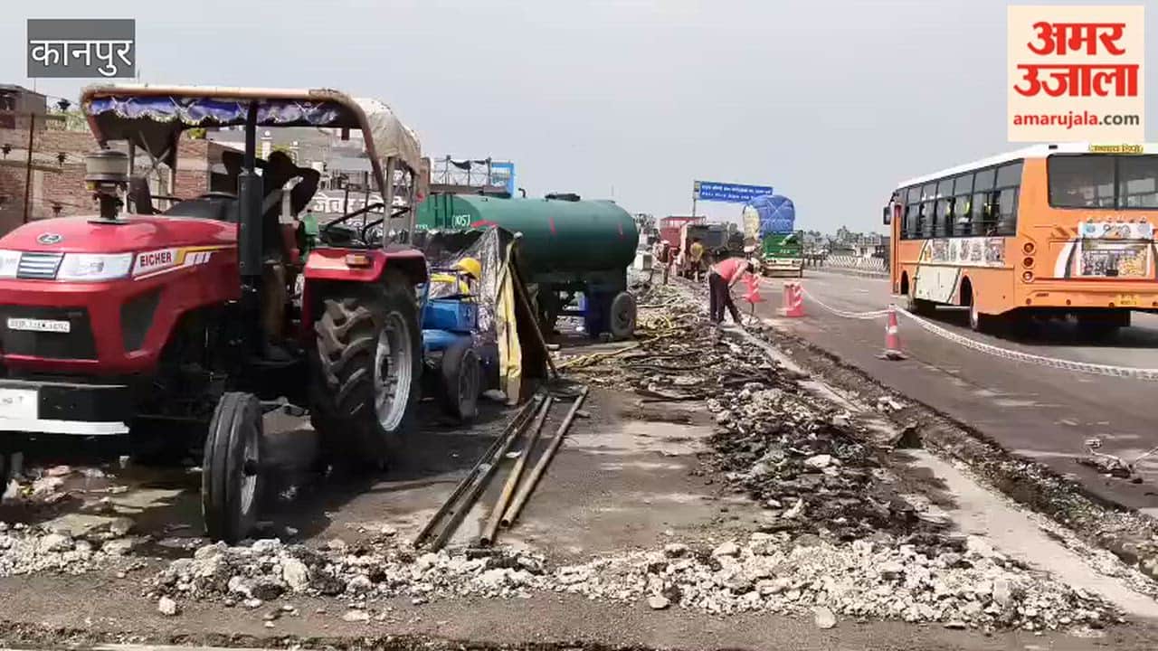 Repair work underway on Ramadevi ramp; commuters are using the adjacent route
