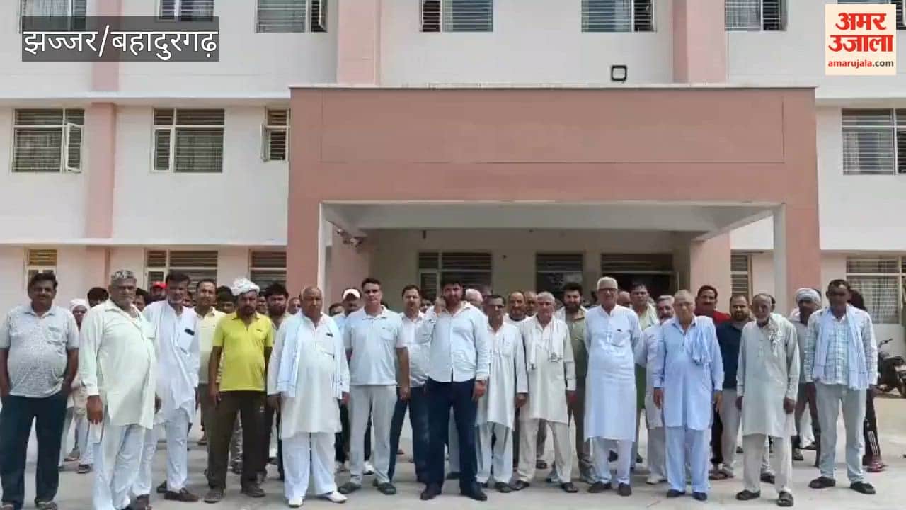 Police detain a youth in connection with the Dujana murder case in Jhajjar; villagers gather at the police station in protest