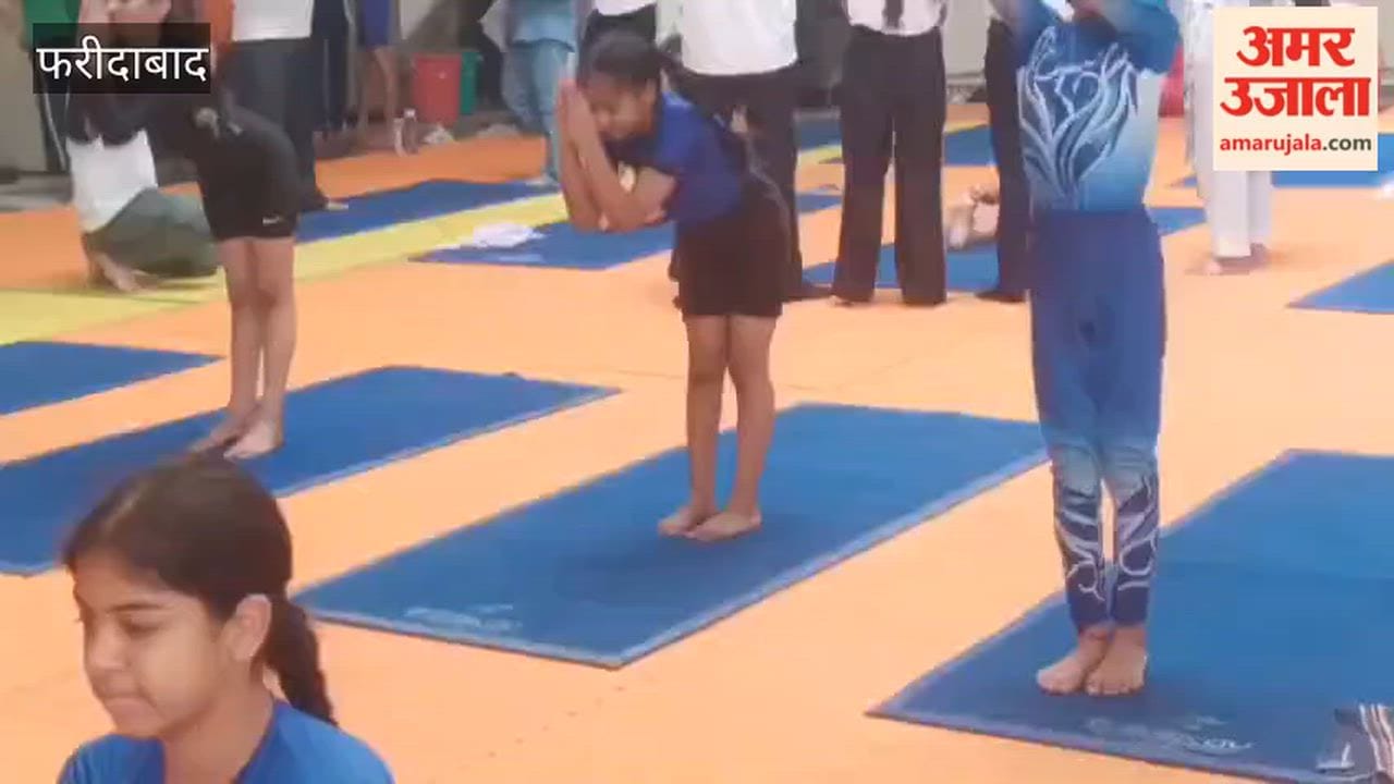 Block level Yogasana competition concluded in Faridabad