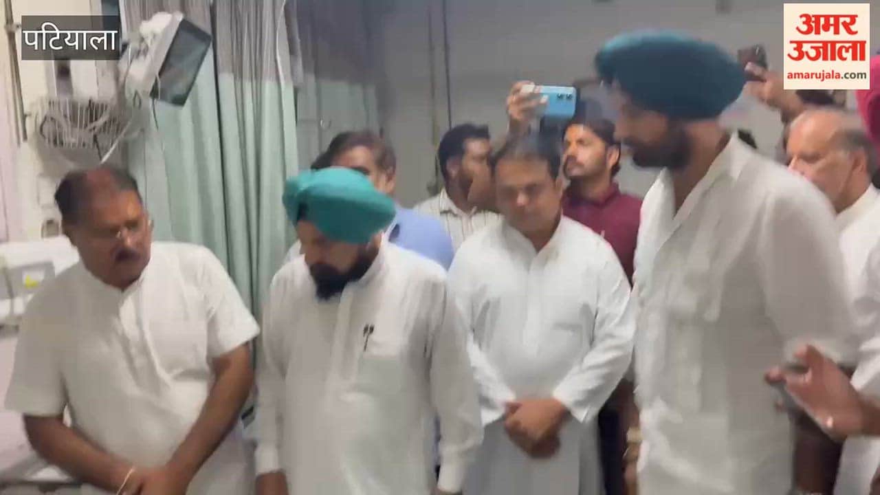 Raja Warring visited the hospital in Patiala to meet unemployed apprentice linemen.