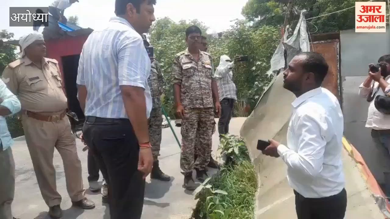 अयोध्या में नगर निगम ने अतिक्रमण के खिलाफ चलाया अभियान