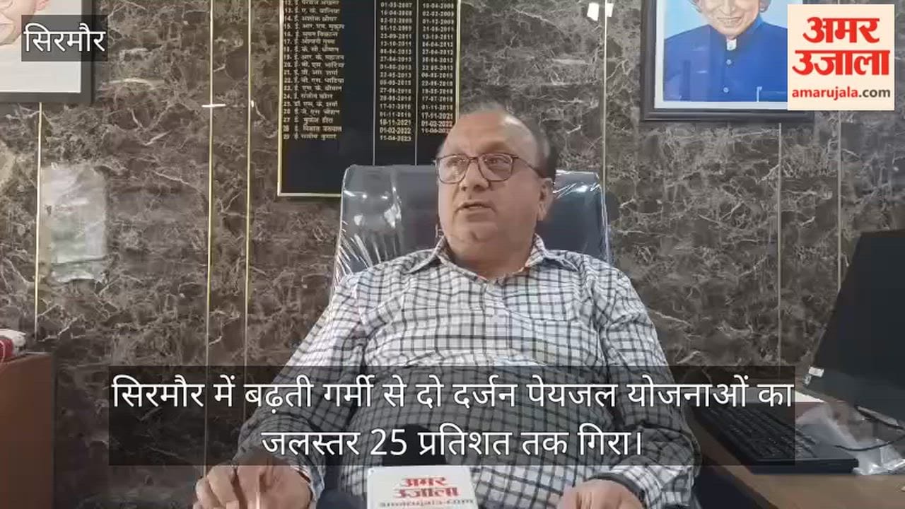 Rising temperatures in Sirmaur have caused the water levels of two dozen drinking water schemes