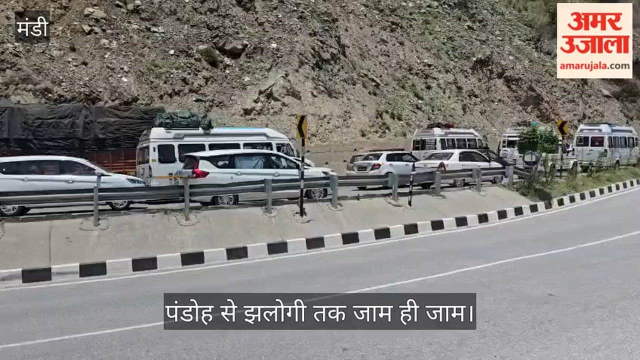 Traffic jams all the way from Pandoh to Jhalogi; movement disrupted throughout the day