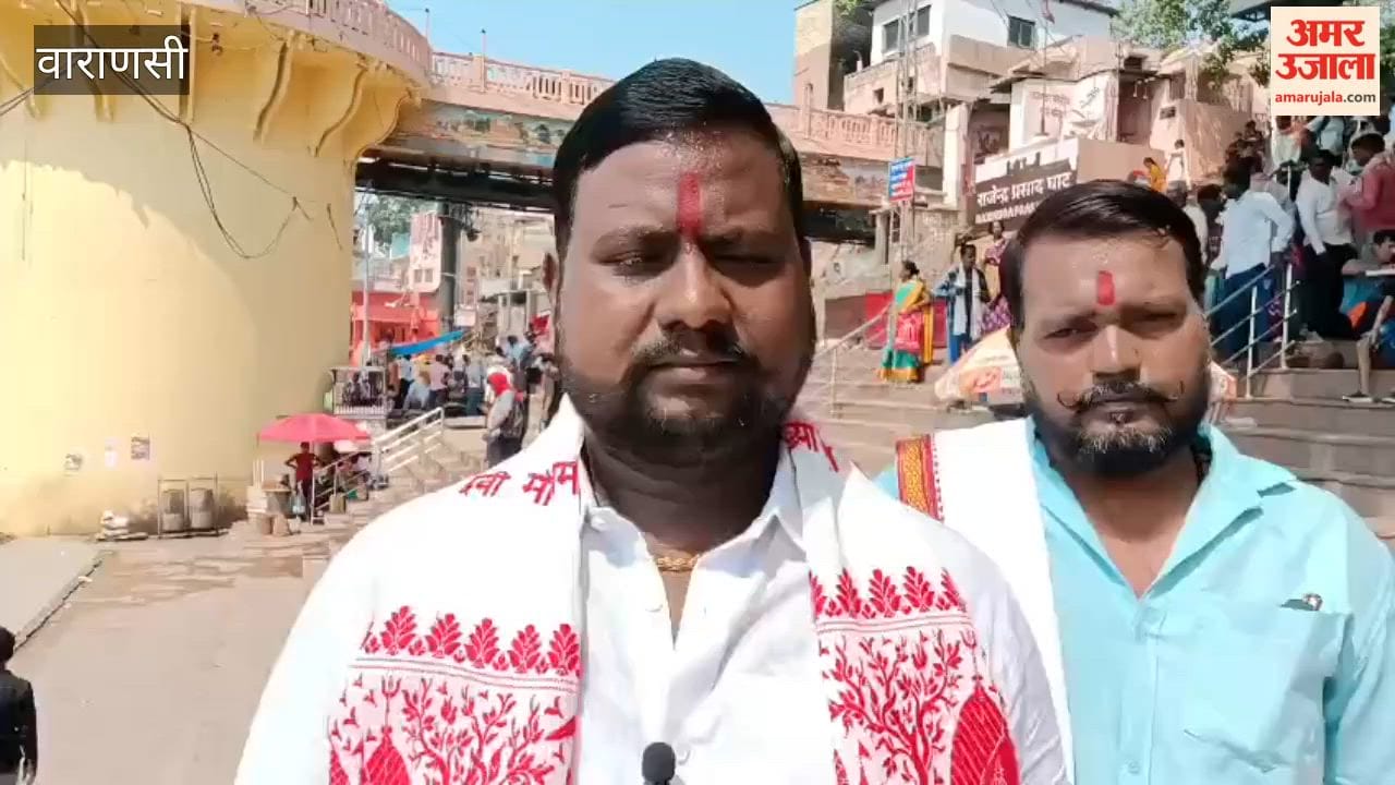 Milk offering to Goddess Ganga in Kashi CM Yogi birthday