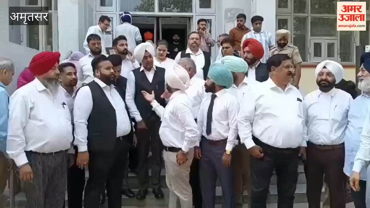 Amritsar Bar on strike in protest against the inclusion of a lawyer's name in the FIR.