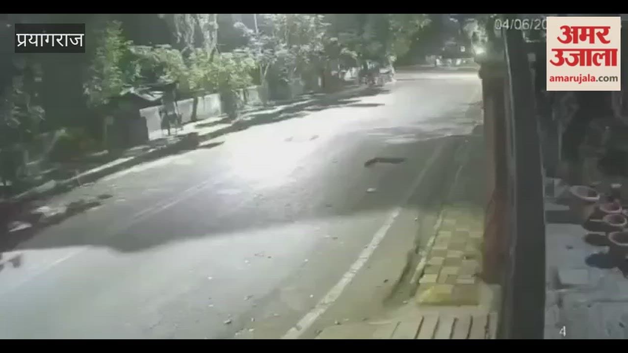 The SP leader's car accident was captured on CCTV; the state secretary of the Lohia Vahini died.
