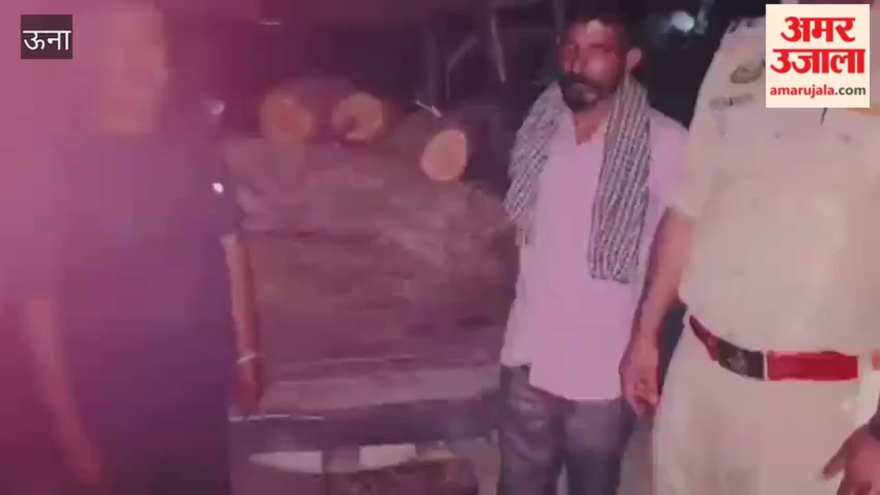 Una: Major Forest Department crackdown; illegal smuggling of Khair wood busted; two accused arrested
