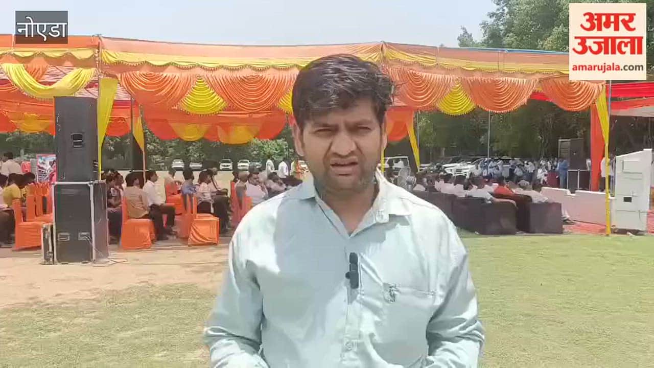 Jewar MLA Dhirendra Singh performed Bhoomi Pujan of hockey ground in Greater Noida