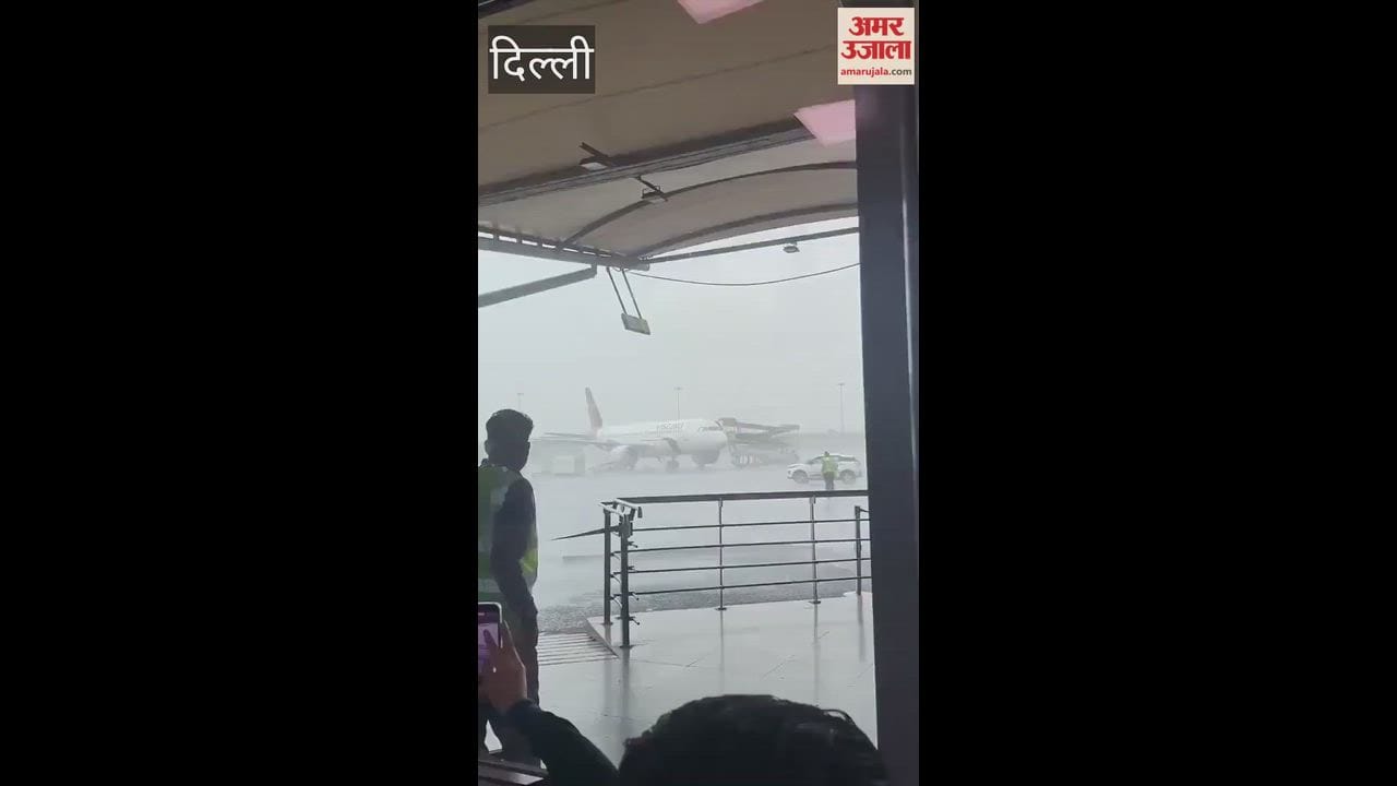 Thunderstorm and rain wreak havoc at Delhi airport planes collide with ground support equipment