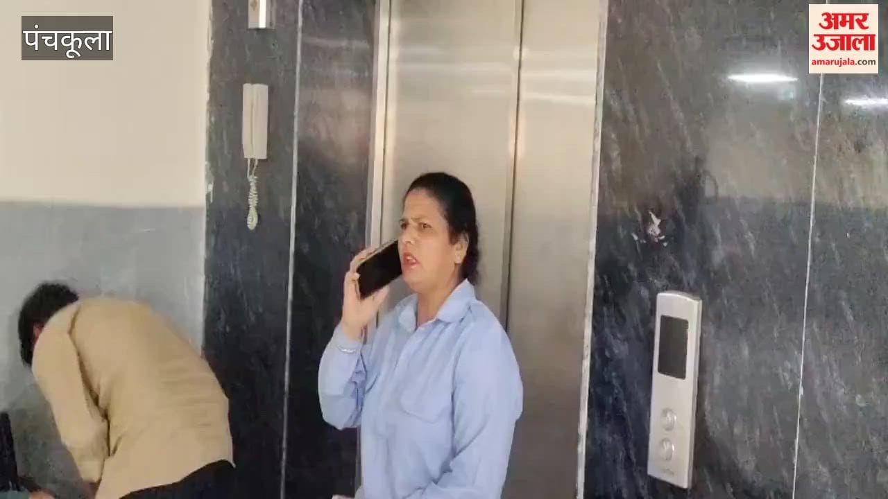 Staff trapped in Panchkula Civil Hospital lift; rescued after half an hour.