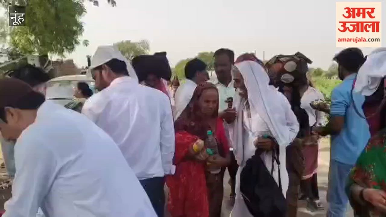 Muslim youths served pilgrims during the Brij Chaurasi Kos Parikrama