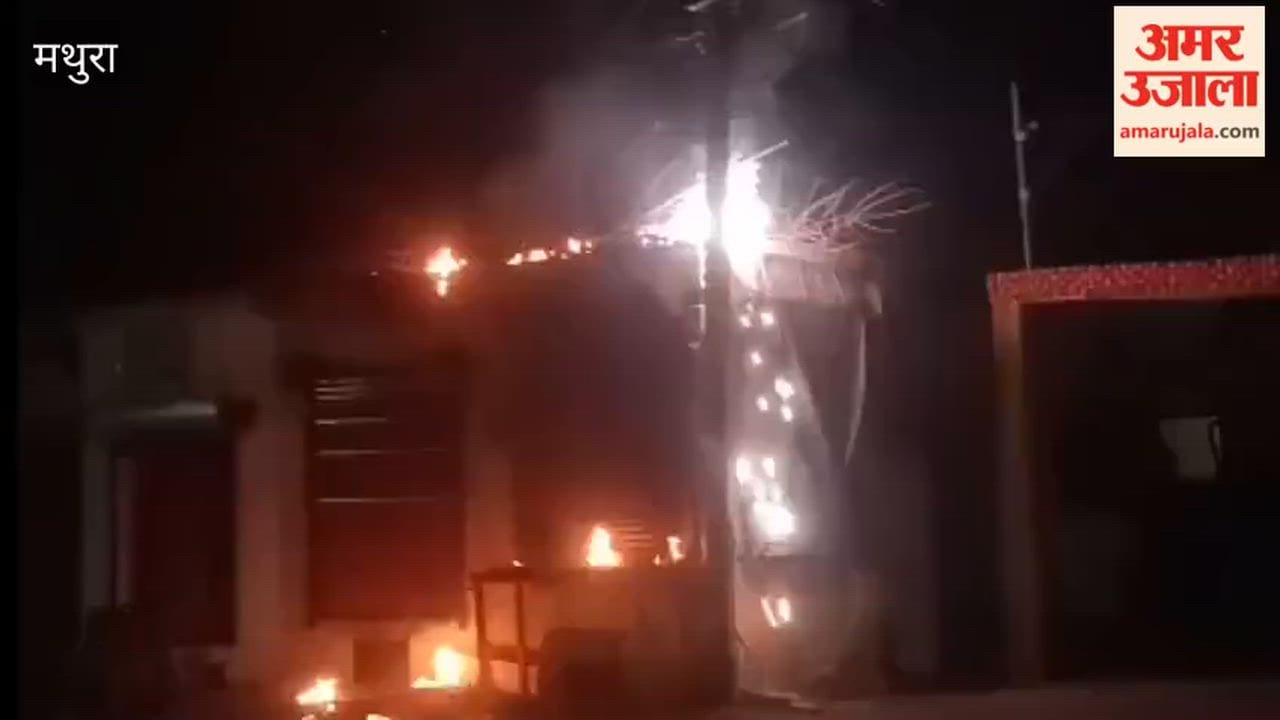 entire shop burned down due to sparks from an electric pole