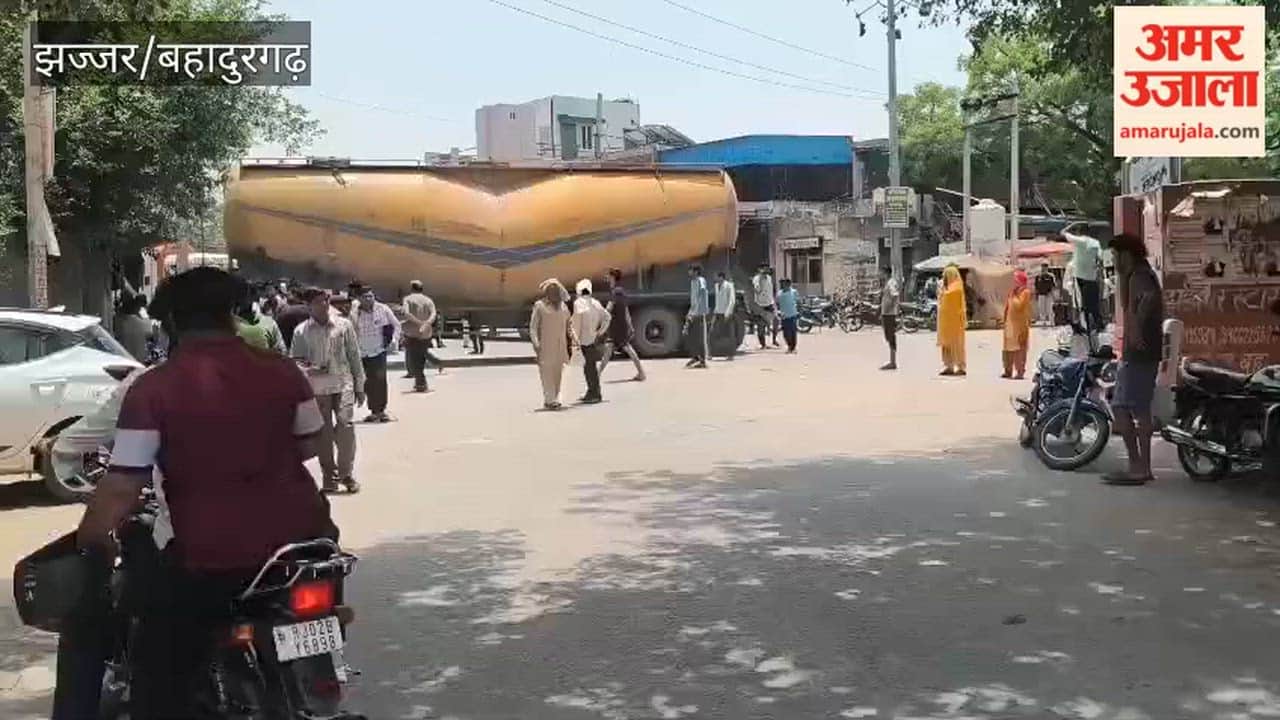 A truck went out of control and rammed into a shop in Bahu village of Jhajjar