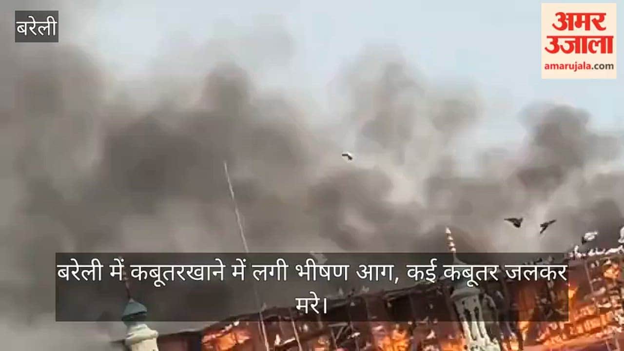 Massive fire breaks out in a pigeon coop in Bareilly