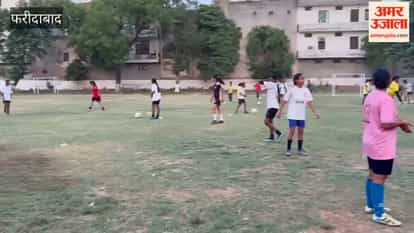 girls are showcasing their mettle on the football field fueled by dreams in their eyes and passion in their spirits In Faridabad