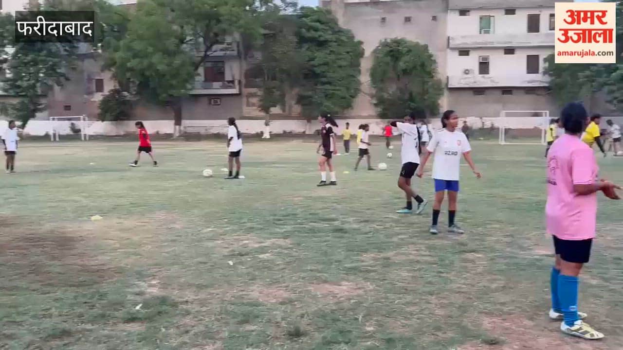 girls are showcasing their mettle on the football field fueled by dreams in their eyes and passion in their spirits In Faridabad